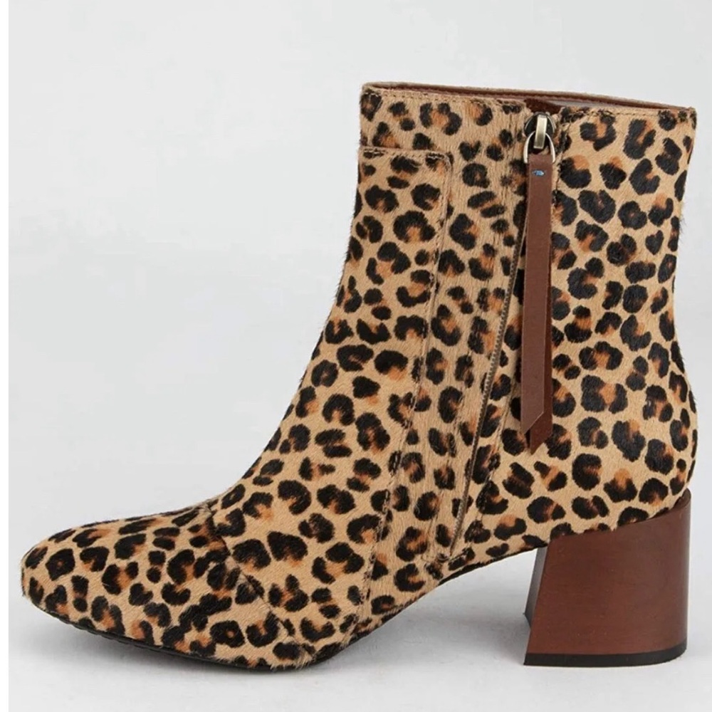 NEW TOMS Women's Desert Tan Leopard Women's Emmy Booties, Size 8.5M US